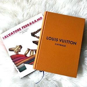 LOUIS VUITTON & SALVATORE FERRAGAMO Fashion Coffee Table Books